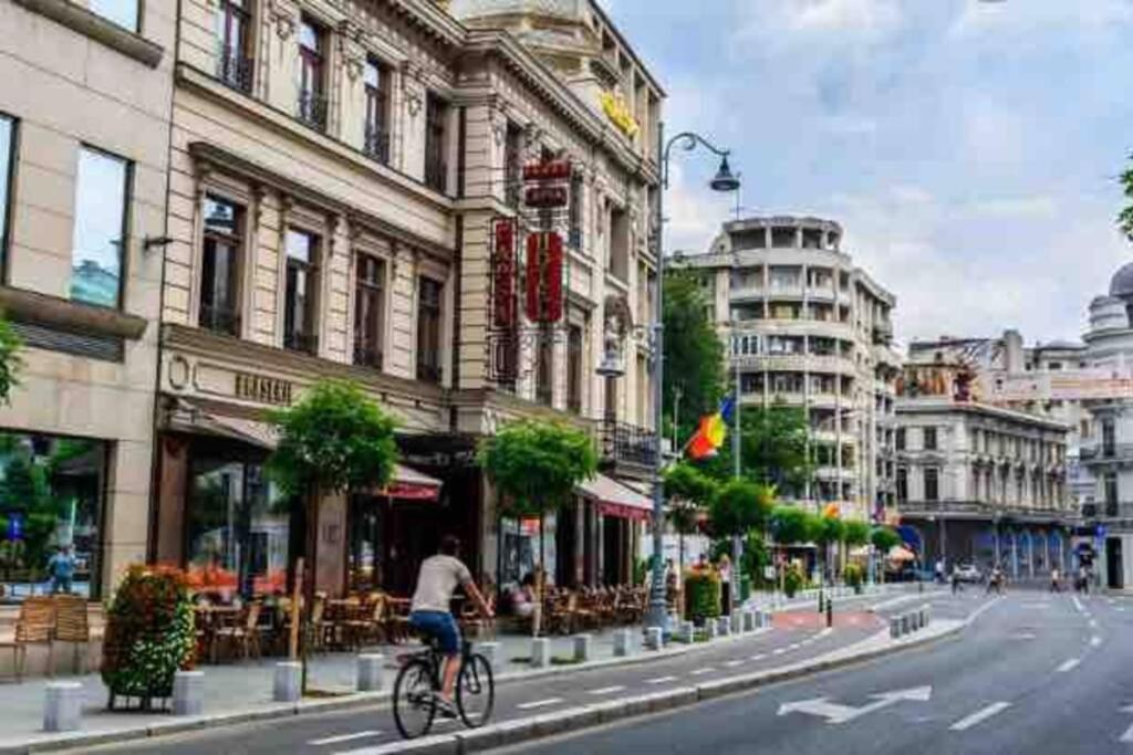 Super Central - Lovely One-Bedroom Apartment On Victoriei Avenue Bucarest Exterior foto